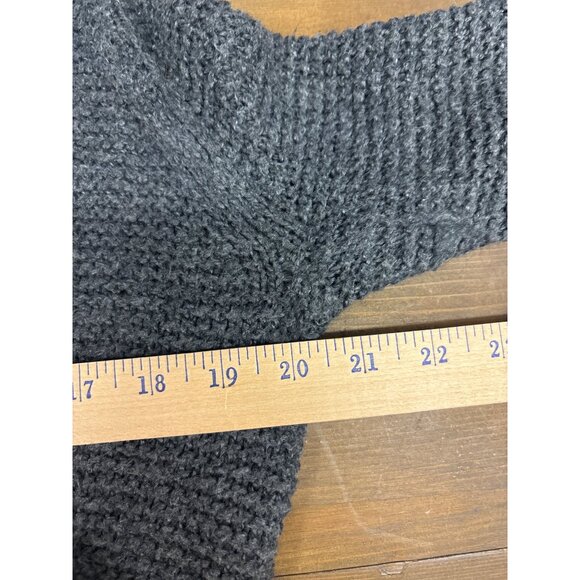 American Eagle Womens Gray V-Neck Button-Up Cardigan Sweater S - Picture 6 of 6